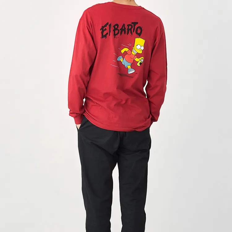 Vans Simpson Crossover T Shirts Men Red-4