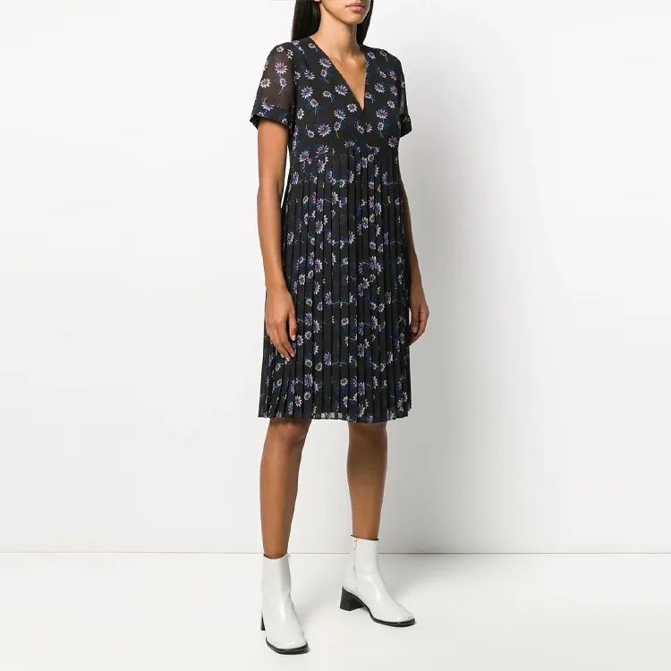 KENZO Short Sleeved Dresses Women's Black-3