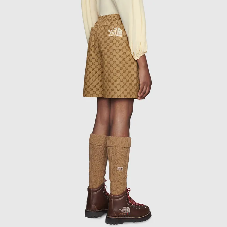 The North Face X GUCCI X The North Face Casual Shorts Men Beige-3