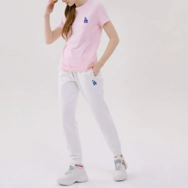 MLB x Disney Los Angeles Dodgers LA DODGERS T Shirt Unisex Pink-2