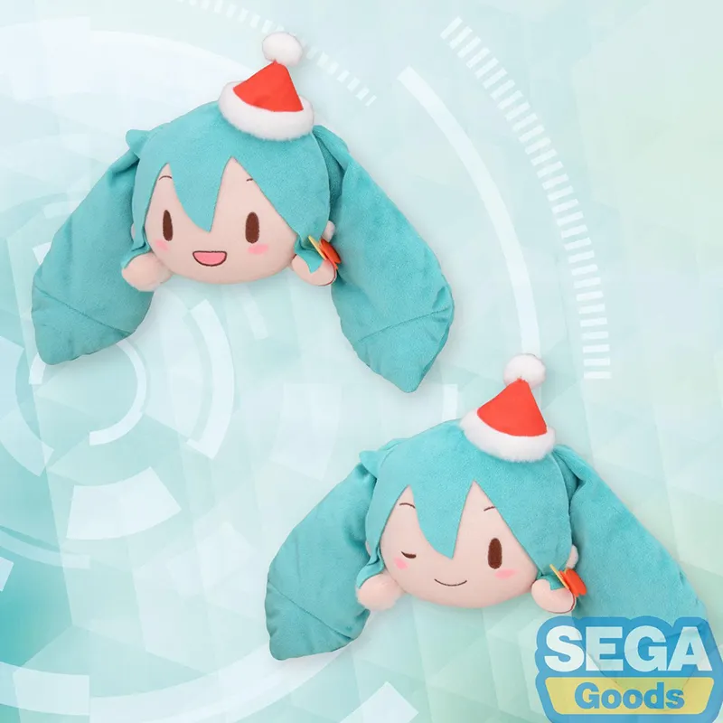 SEGA Hatsune Miku Christmas 2023 Tarepanda Green Dolls Plush Doll 16cm High-6