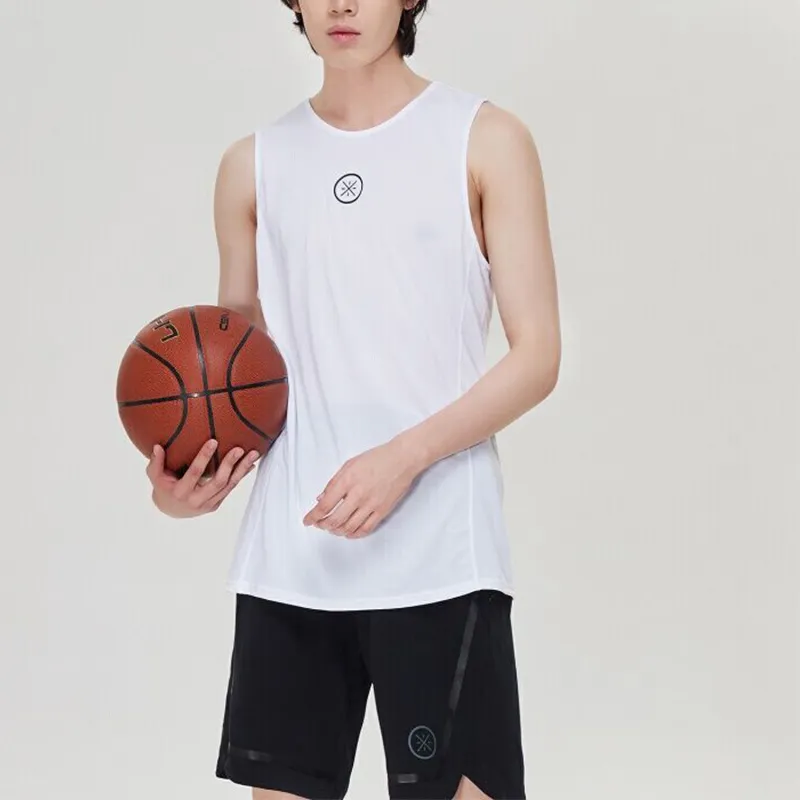 LiNing Sports Basketball Collection Tank Tops Men's White-4
