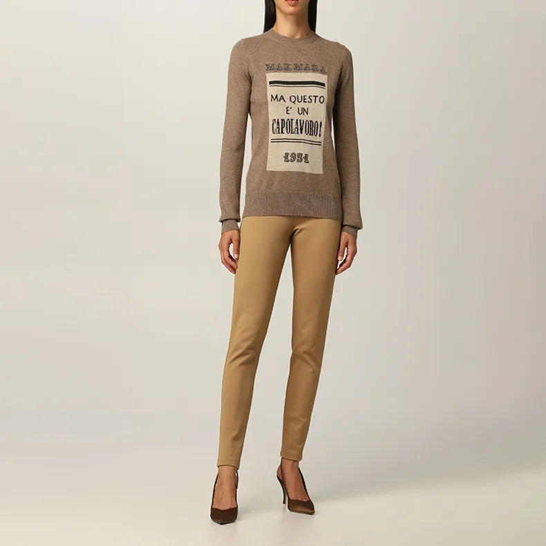 MaxMara Fitted Sweater Women's Brown-2