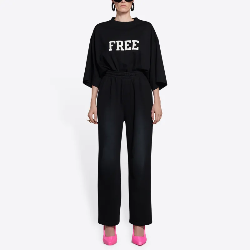 Balenciaga Knitted Sweatpants Regular Fit Women's Black-2