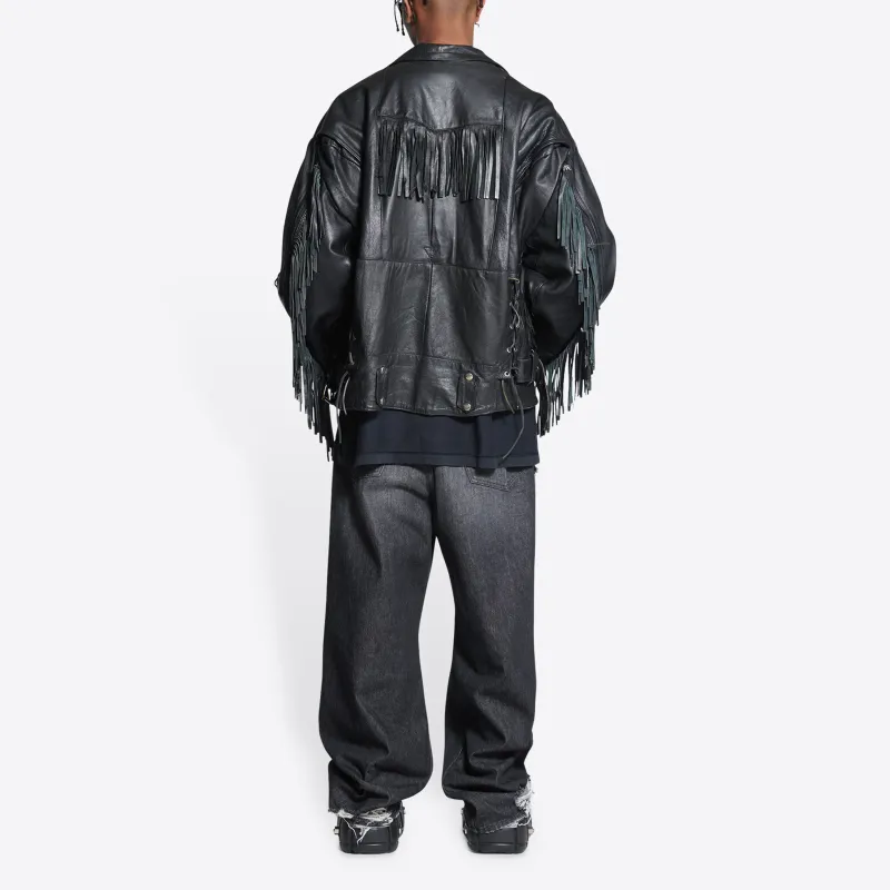 Balenciaga Upcycled Biker Jacket-3