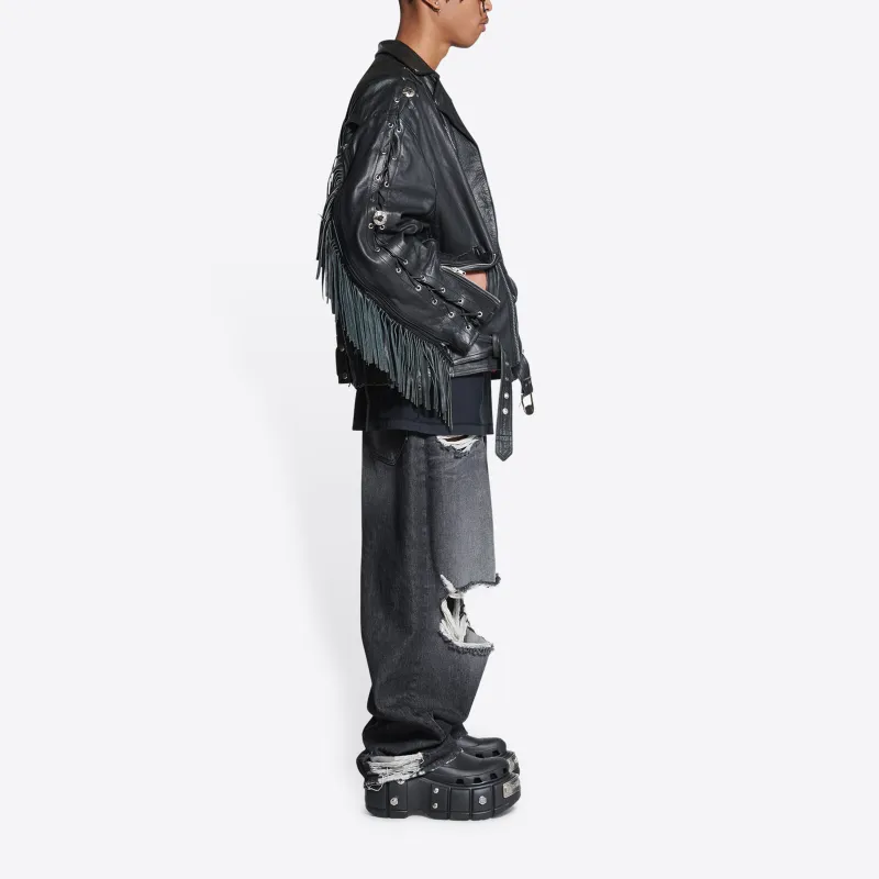Balenciaga Upcycled Biker Jacket-4