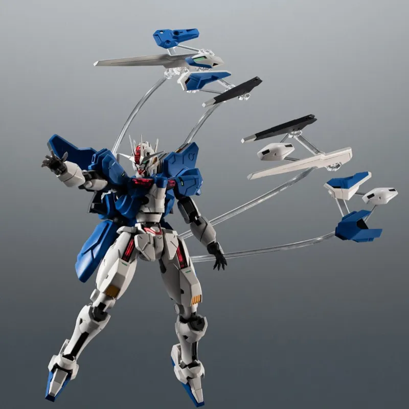 BANDAI Mobile Fighters Up To Mercury's Witch. ROBOT Spirit GUNDAM AERial, Windy, Modified, Soul Bound 14cm. Hobby Model-3