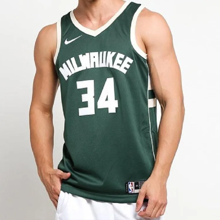 Nike Nba Milwaukee Bucks Giannis Antetokounmpo Icon Edition Dri Fit Swingman Jersey-2