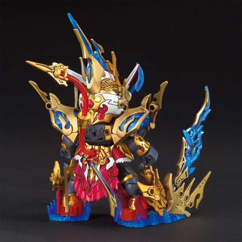 BANDAI SD Impulse Gundam World, Heroes Assembly, Goku DX Deluxe Set Red/Gold Model Kits 8cm-4