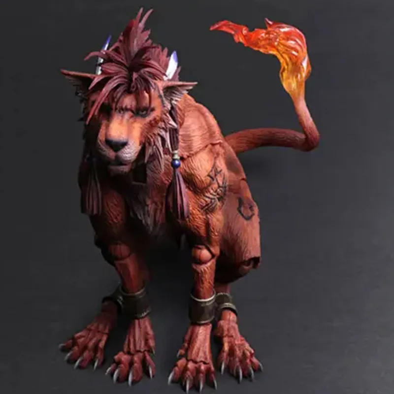 SQUARE ENIX Play Arts Adaptation Final Fantasy VII  Remastered Crimson XIII Action Figures 18cm-5