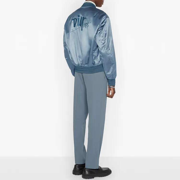 DIOR Quarterly New Products Jackets Men Light Blue-3