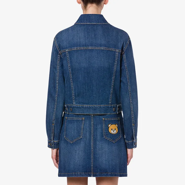 MOSCHINO Denim Jackets Women's Blue-2