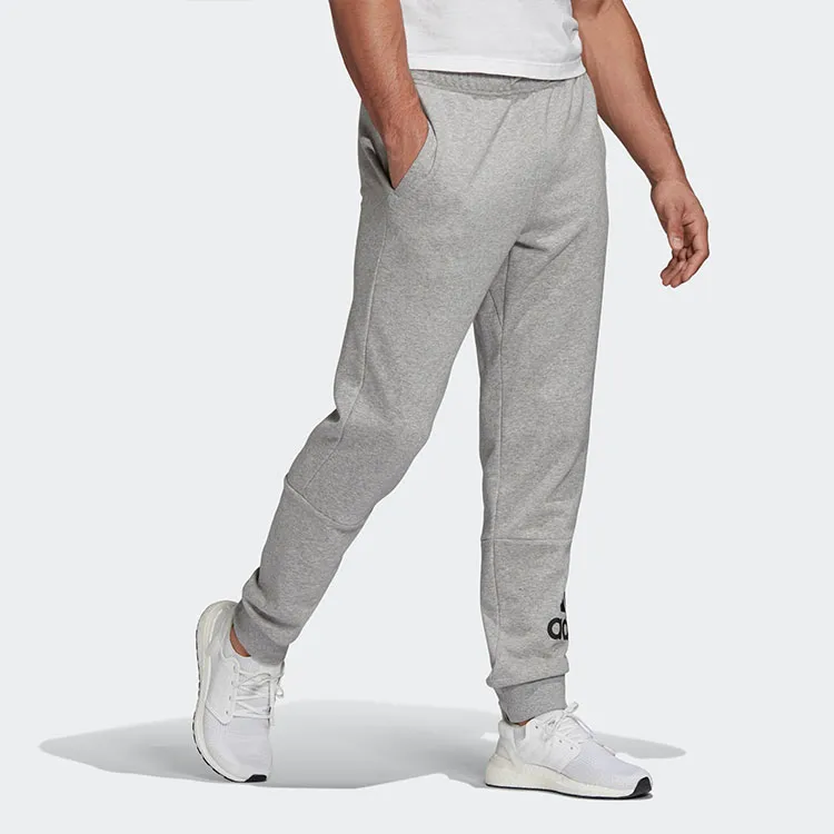 Adidas Knitted Sweatpants Men Medium Heather Gray-4