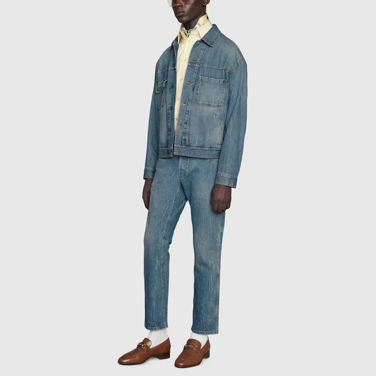 GUCCI Jeans Men Blue-1