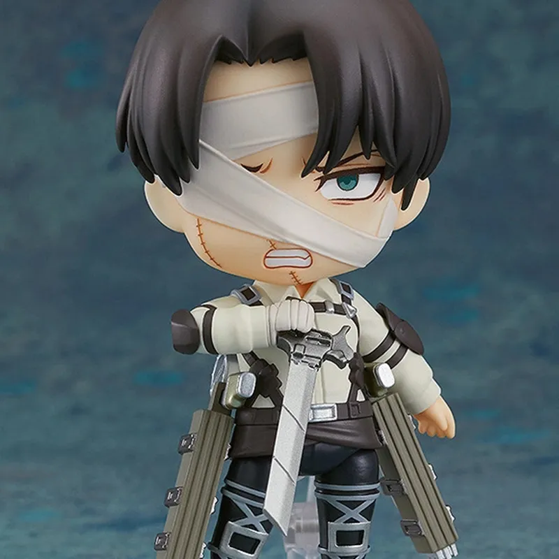 GSC Clay Figure No.2002 Attack On Titan, Final Season, Levi Ackerman Chibi Figures 10cm-4