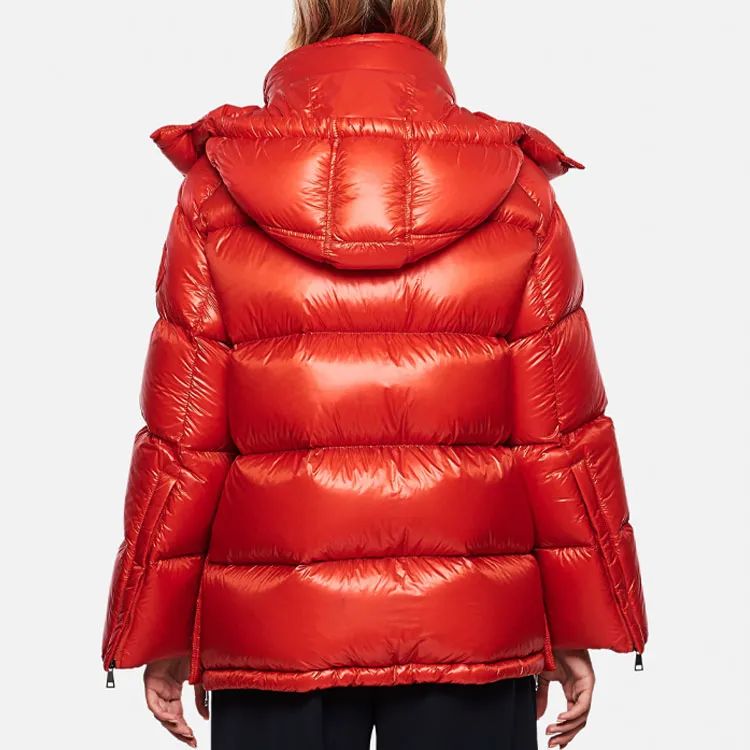 Moncler Down Jacket Women's Orange Red-2