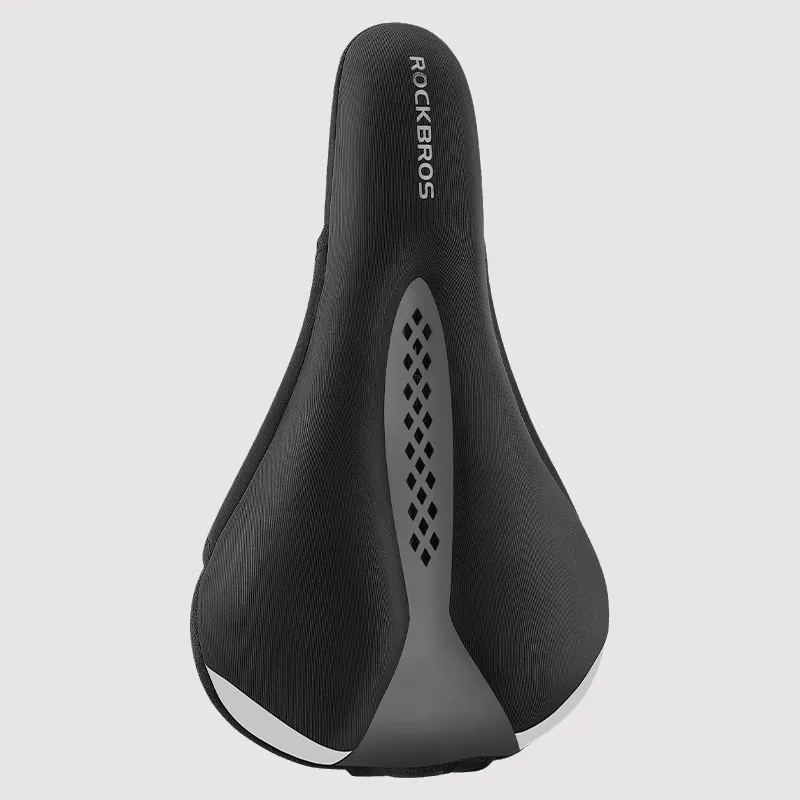 ROCKBROS Cycling Gear Bike Seat Cushion Unisex Memory Foam, Liquid Silicone Black-1