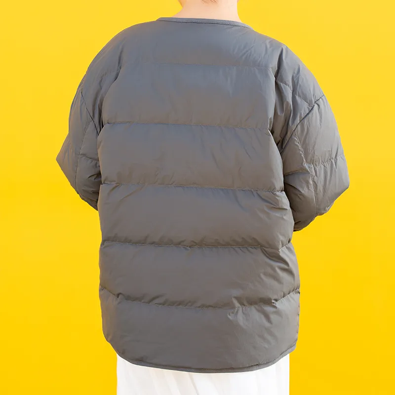 New Balance Down Jacket Unisex Gray-3