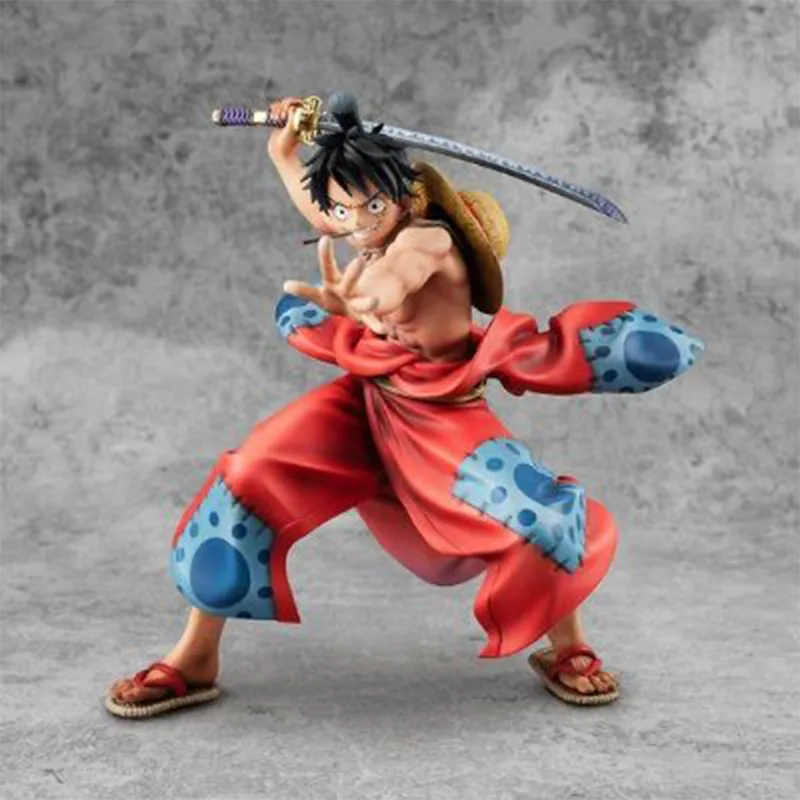 MegaHouse One Piece Portrait Of Pirates Warriors Alliance Luffy Taro Action Figure Red-3