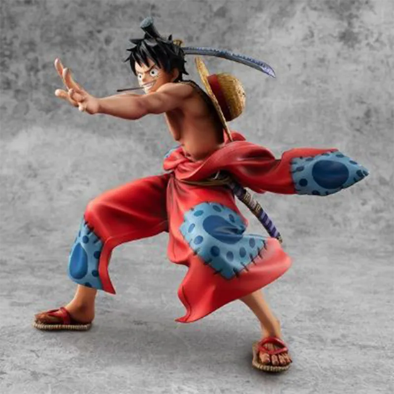 MegaHouse One Piece Portrait Of Pirates Warriors Alliance Luffy Taro Action Figure Red-4