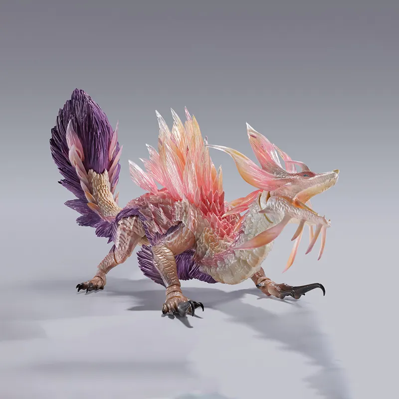 BANDAI S.H.MonsterArts Monster Hunter Characters, Foxy Dragon, Length 31cm Action Figures-4