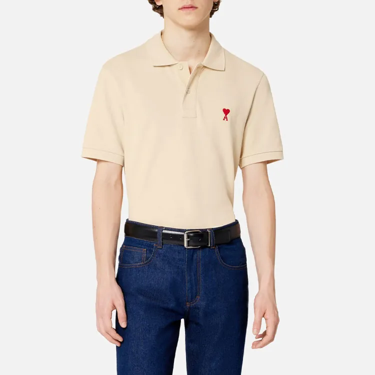 Ami Adc Red Heart Organic Polo-2