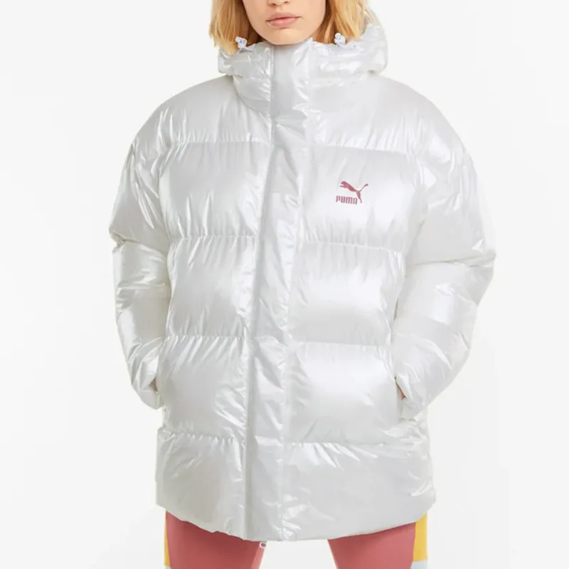 PUMA Puffer Jackets Women's White-4