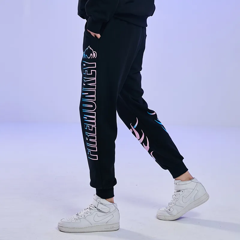 FireMonkey Casual Pants Unisex Black-5