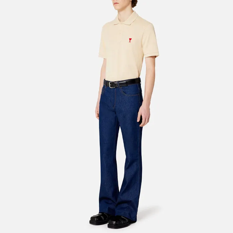 Ami Adc Red Heart Organic Polo-1