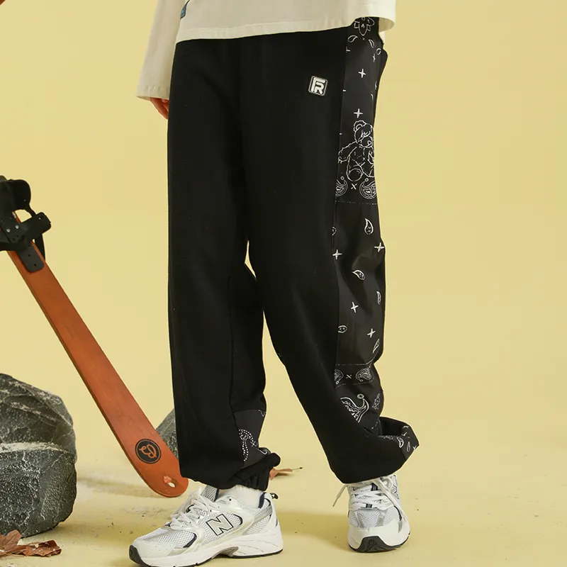 FRLMK Jogger Casual Pants Unisex Black-3