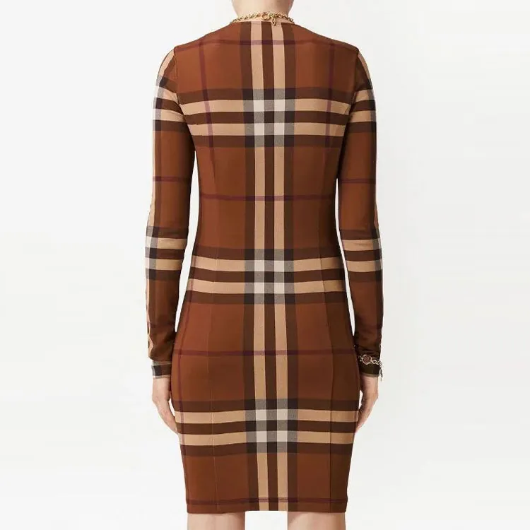 Burberry Exaggerated Check Jersey Dress-2