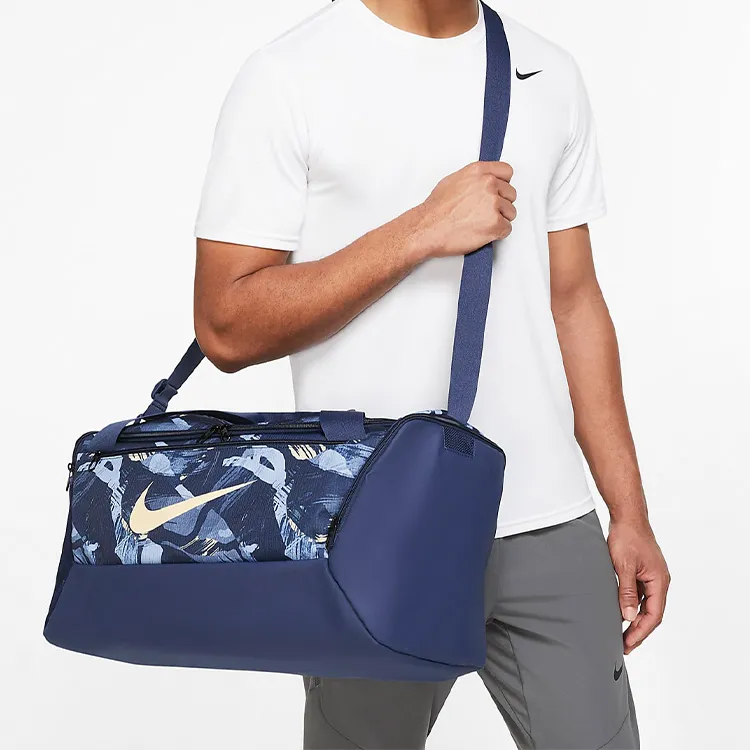 Nike Polyester Handbag Shoulder Bag Crossbody Bag Luggage Bag Gym Bag Small Size Unisex Blue-6