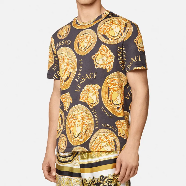 VERSACE SS21 T Shirt Men's Gold-1