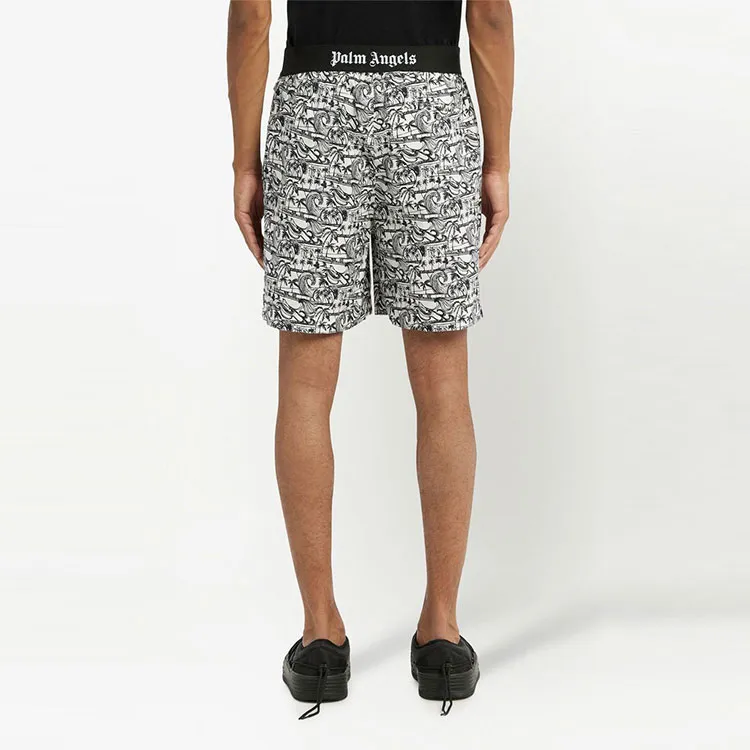 PALM ANGELS Waves Easy Shorts-2