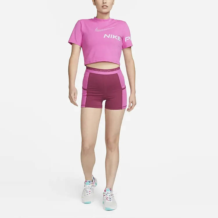 Nike Sports Shorts Women's Rose Red-1