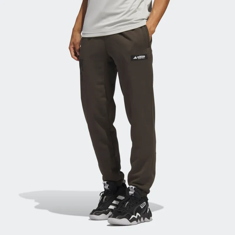 Adidas CNY Knitted Sports Pants Men's Dark Olive Green-3