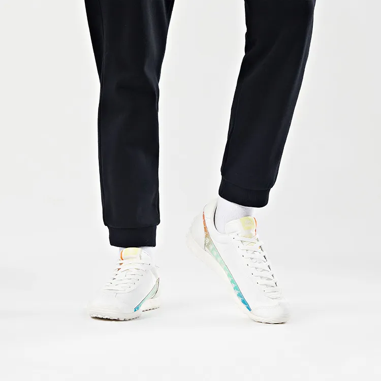 Kappa Coverage Slip Resistant And Abrasion Resistant Low Top Running Shoes Unisex White-6