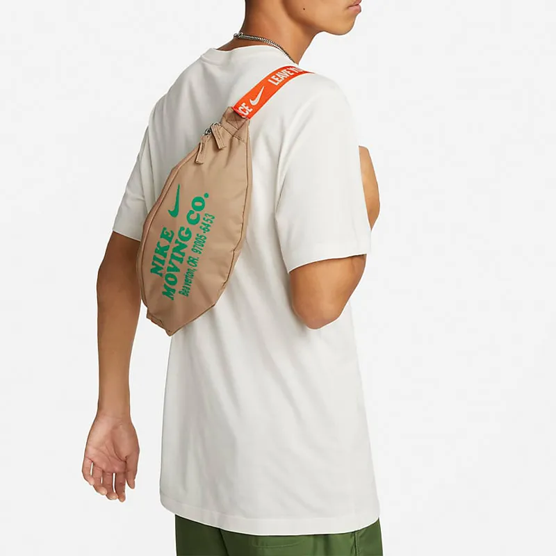 Nike Heritage Polyester One Shoulder Crossbody Fanny Pack Unisex Yellow-4