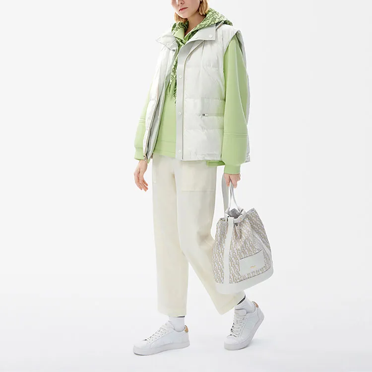 FILA Casual Pants Women's Cheese White-3
