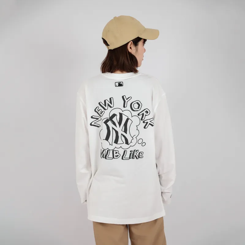 MLB New York Yankees T Shirt Unisex White-3