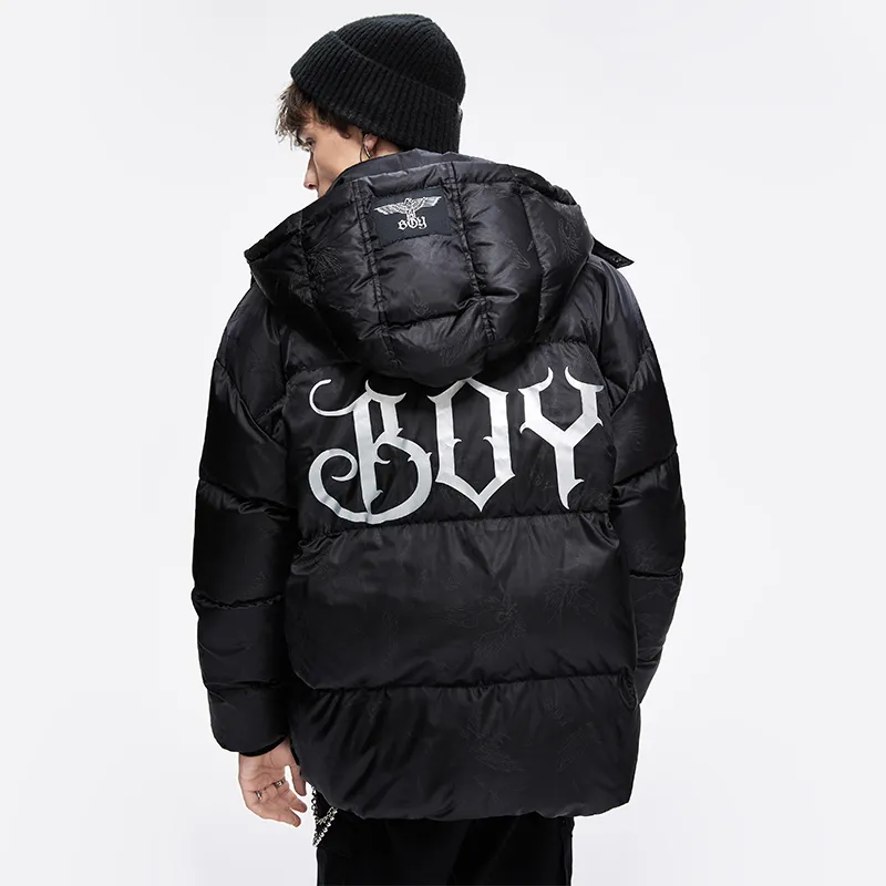 Boy London Down Jacket Winter Unisex Black-8