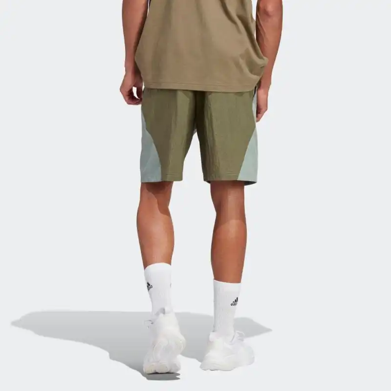 Adidas Casual Shorts Men Olive Green-2