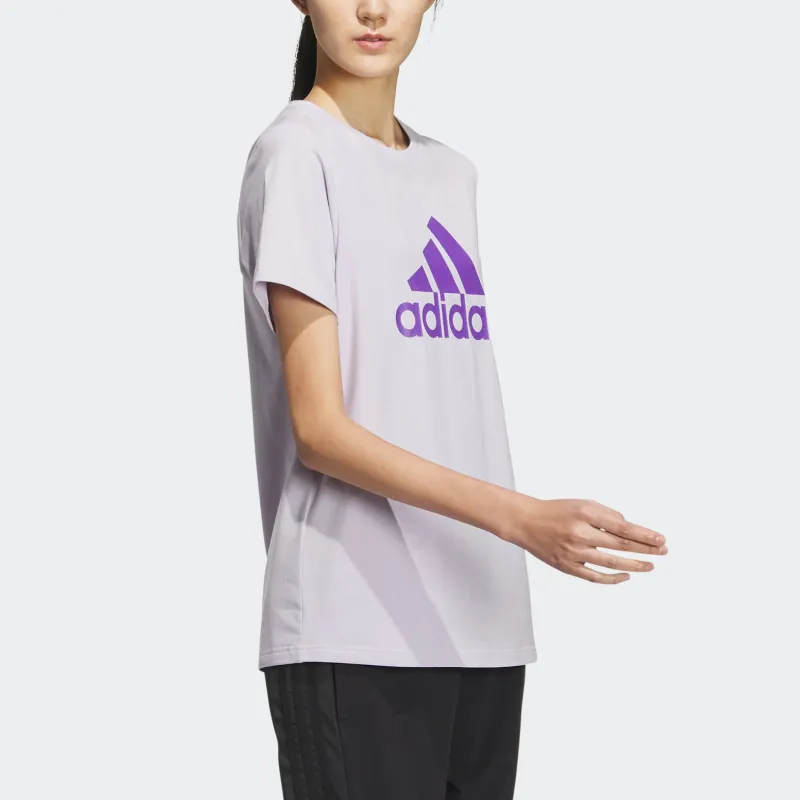 Adidas T Shirt Women's Light Purple-3