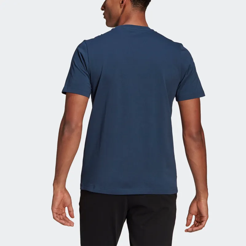 Adidas T Shirts Men Navy Blue-2