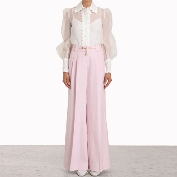 Zimmermann Knitted Sweatpants Women's Pink-1