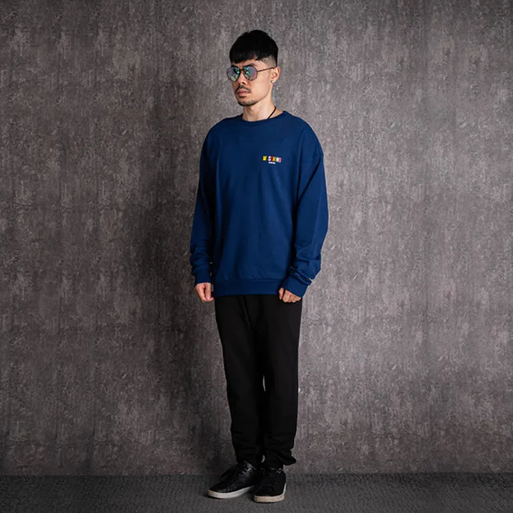 MOSCHINO Letter Print Crew Neck Sweatshirt-4