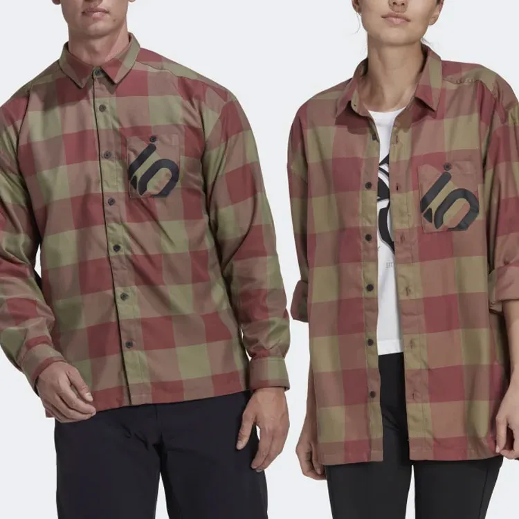 Adidas Free Shipping With AdiClub Five Ten Brand Of The Brave Flannel Shirt Gender Neutral-4