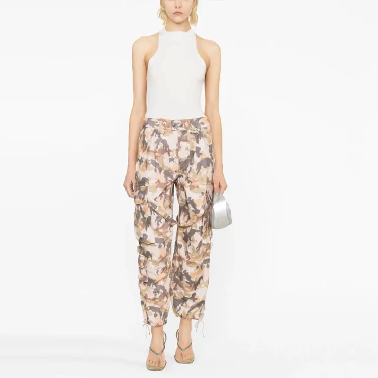 ISABEL MARANT Elore Abstract print Cotton Trousers-1