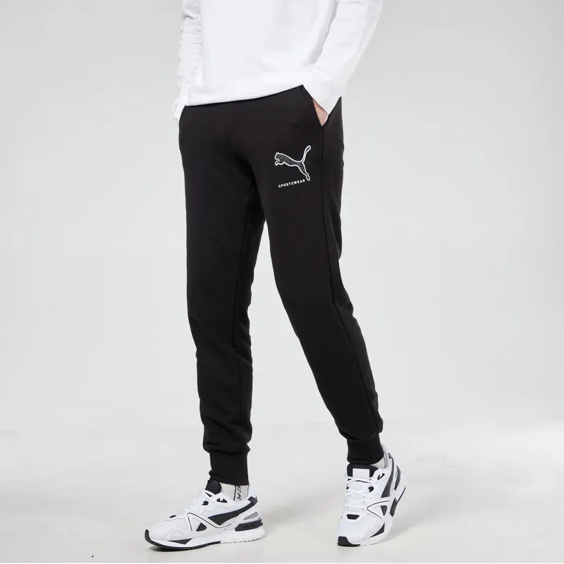 PUMA Knitted Sweatpants Men Black-4