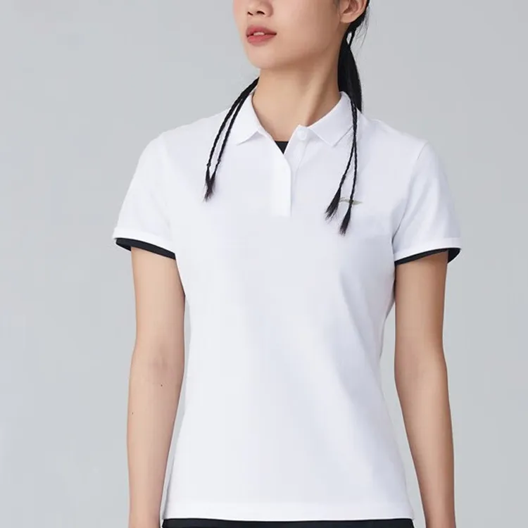 LiNing Fitness Series Polo Shirt Unisex White-1